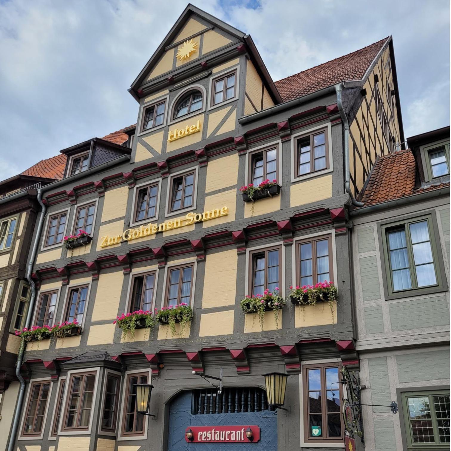 Hotel Zur Goldenen Sonne Quedlinburg Kültér fotó